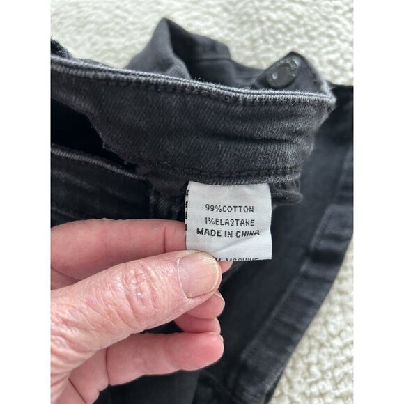 Wakee Black Stretch Denim Mini Skirt Womens Size 10 - Picture 3 of 6